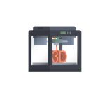 3D printer, vector illustration